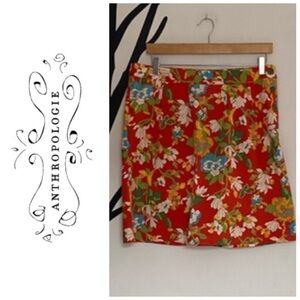 Anthropologie Tulle floral print skirt